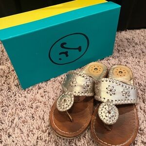 Girl Jack Rogers Gold Sandals